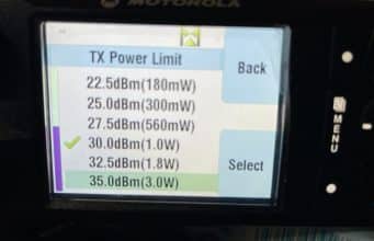 Modificar la Potencia de Salida RF en radios Motorola TETRA
